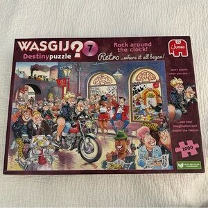 Jumbo Wasgij? Destiny Retro #7 Rock Around Clock! 1000 Pc Jigsaw Puzzle COMPLETE